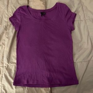 cynthia rowley purple tee